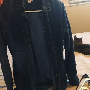 Jean button down